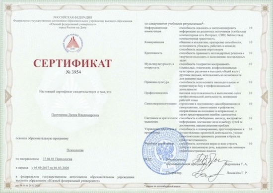 certificates